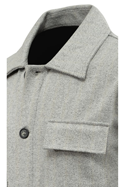 Çizgi Triko Men's Seasonal Fabric Cardigan with Dotted Pattern Classic Fit - 5233g