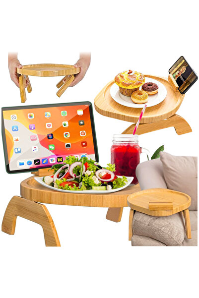 Other Canapea fotoliu tavă masă raft bambus practic suport tabletă