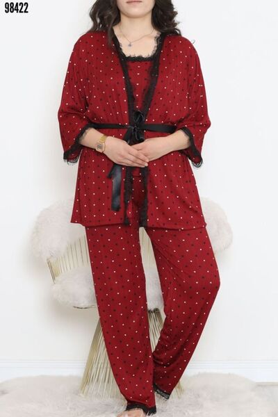Sima Butik Women's 3-Piece Pajama Set