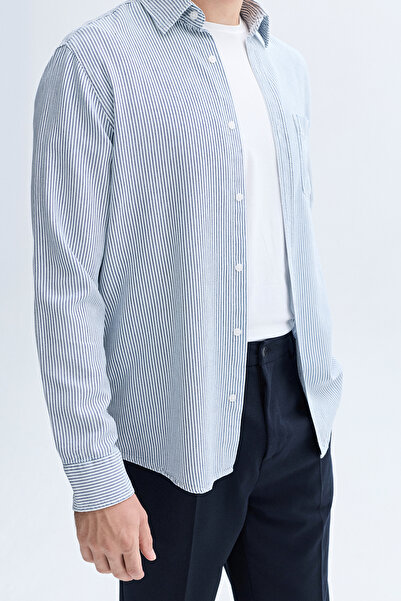 Mudo Liosel Mixed Regular Fit Striped Long Sleeve Shirt