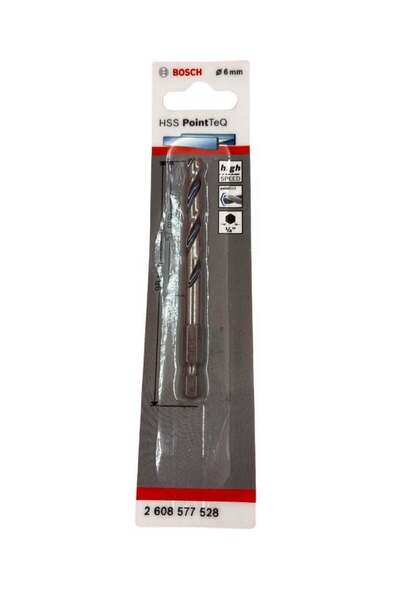 Bosch Point Teq Altıgen Şaftlı Hss Matkap Ucu 6 Mm