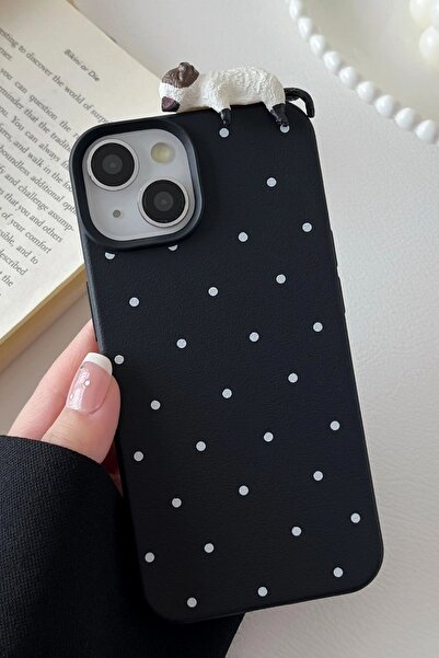 darkpower غطاء سيليكون متوافق مع آيفون 13 / 14 بتصميم حيواني منقط