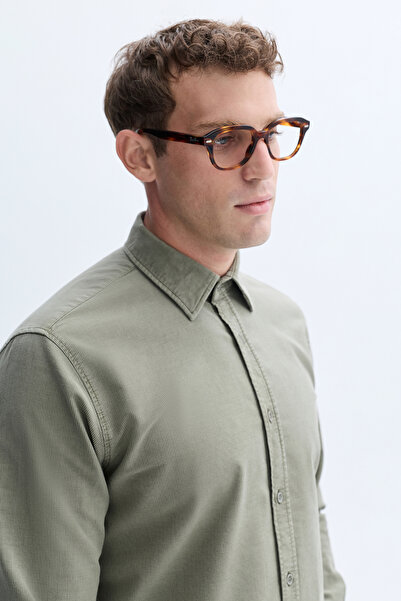 Mudo LİYOSEL KARIŞIMLI REGULAR FIT UZUN KOLLU GÖMLEK