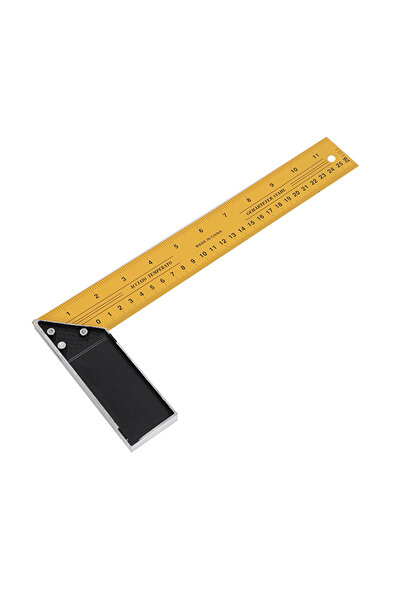 Lawazim Try Square 35cm - Heavy Duty L-Square Ruler for Accurate 90° Woodworking & Construction