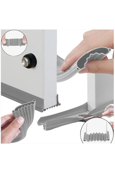 Other Acoustic draft-proof door seal, grey silicone seal