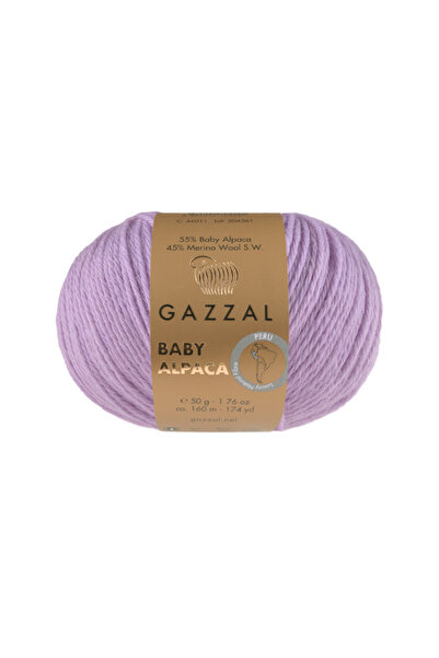Gazzal Baby Alpaca %55 Alpaka %45 Süperwash Yün 50 gr 160m Örgü İpliği-46025-...