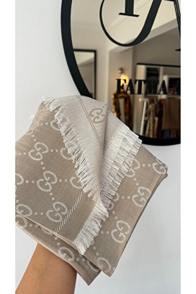 Miorel Scarfs G Desen Kaşmir İpek Şal Çift Taraflı Silk Cashmere Shawl