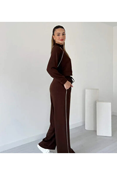 KIREK Women's Modal Fabric Striped Tracksuit Set