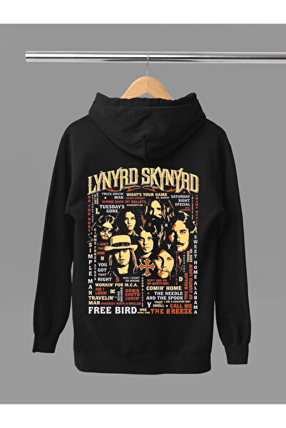MAGORS سترة روك من القطن المطبوع بأكمام طويلة من LYNRD SKYNYRD مكونة من 3 خيوط