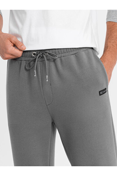 OMBRE Classic sweatpants with drawstrings unisex-grey V18 OU-PSBC-0100 XS/S