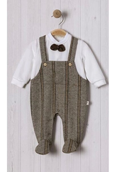 LAMATO BABY BALIKSIRTI SALOPET PAPYONLU BEBE ERKEK TULUM