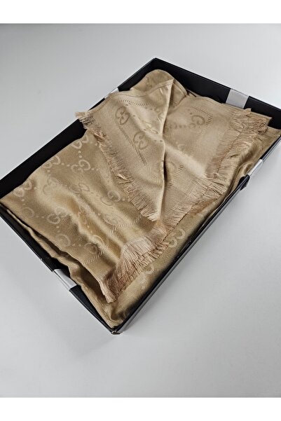 Miorel Scarfs G Desen Kaşmir İpek Şal Çift Taraflı Silk Cashmere Shawl