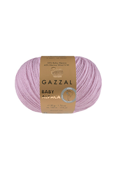 Gazzal Baby Alpaca %55 Alpaka %45 Süperwash Yün 50 gr 160m Örgü İpliği-46024-...