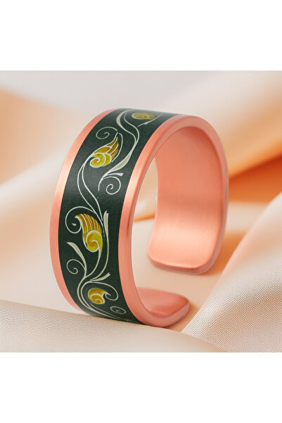 OSMANLI GÜMÜŞ خاتم نحاسي نسائي - خاتم طباعة خاصة موديل بيا