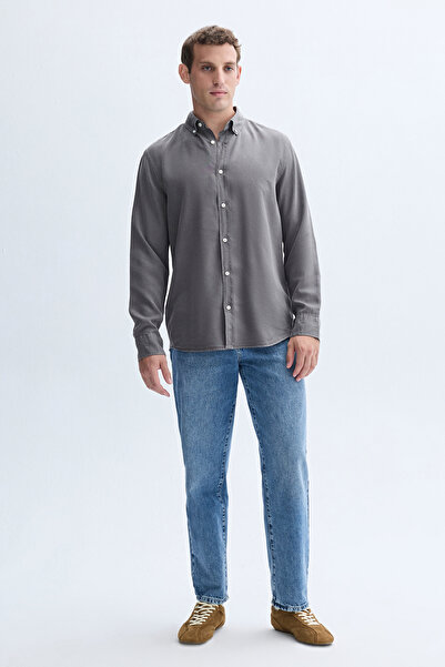 Mudo REGULAR FIT UZUN KOLLU LİYOSEL GÖMLEK