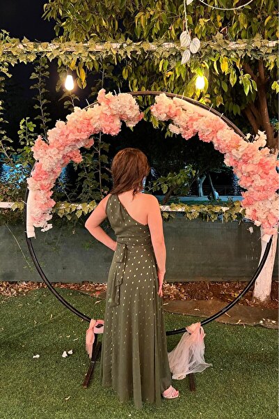 VOSEM BUTİK PUANTİYELİ ŞİFON ELBİSE