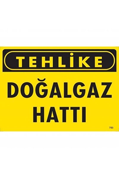 BulutRetail Hazard Natural Gas Line Warning Sign 25x35 CODE: 753