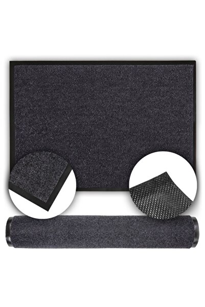 Other Plain grey rubber doormat, non-slip, soft, 120 x 300 cm