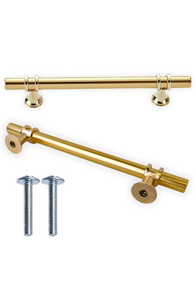 Other Mâner pentru mobilă, balustradă metalică pentru sertare, auriu lucios, ...