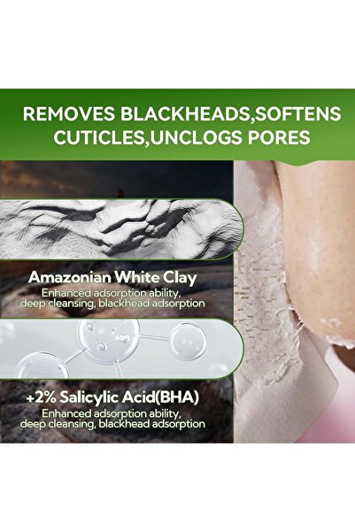 LANBENA قناع إزالة الرؤوس السوداء، شرائط، قناع قابل للتقشير، منظف مسام الوجه، قناع منقي للوجه، شرائط الأنف