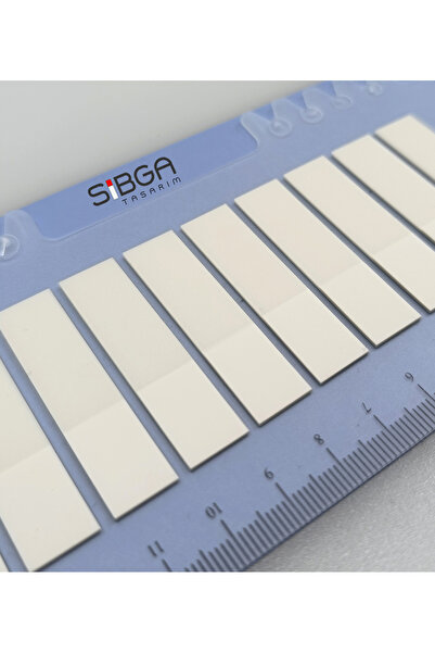 sibga tasarım Transparent White Half Postit Post-It Post It. Book Marker Bookmark Postit Sticker 200 Sheets