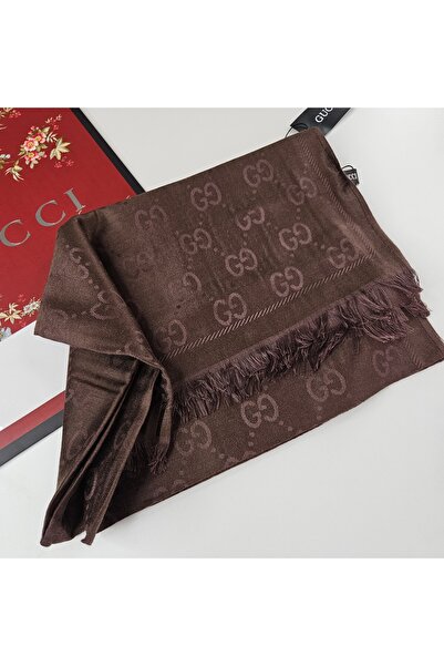 Miorel Scarfs G Desen Kaşmir İpek Şal Çift Taraflı Silk Cashmere Shawl