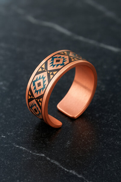 OSMANLI GÜMÜŞ Women's Copper Ring - Liva Model Special Edition Ring