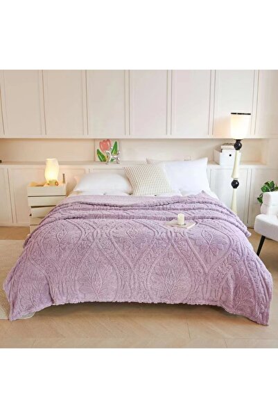 OEM Patura cocolino gofrata pentru pat dublu, practica, textura fina si catif...