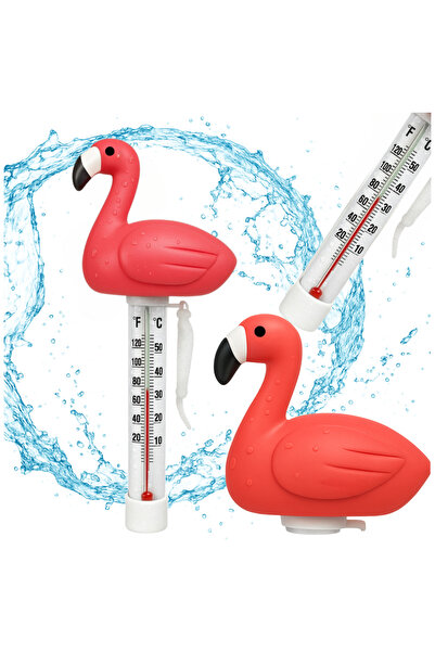 Other Termometru plutitor Flamingo pentru piscină, cadă cu hidromasaj, spa, flotor pentru piscină, 2 cântare