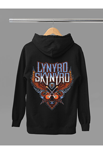 MAGORS سترة روك من القطن المطبوع بأكمام طويلة من LYNRD SKYNYRD مكونة من 3 خيوط