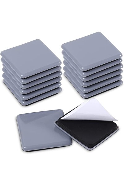 Ezprotekt Set de 16 glisiere pentru mobilă, EVA/plastic, albastru deschis, 6,3 cm