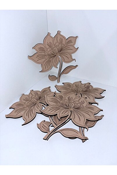 ADS TOYS نشاط رسم الزهور الخشبية (مجموعة من 5)