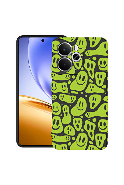bestcase Carcasă ultra subțire TPU pentru Realme 14 5G, cu design verde acid ...