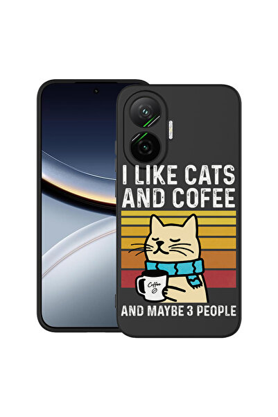 bestcase Carcasă ultra subțire TPU Mat pentru Poco F7, Pisici și cafea, 20520...
