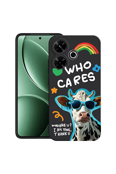 bestcase Carcasă ultra subțire TPU pentru Xiaomi Redmi 13x, Cool Cow - Who Cares?, 2052011 B 975