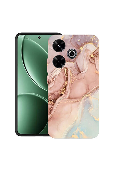 bestcase Carcasă ultra subțire TPU Mat pentru Xiaomi Redmi 13x, roz marmoră, ...