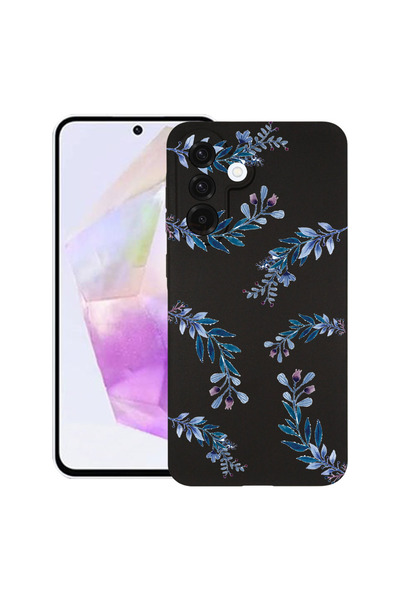 bestcase Θήκη TPU εξαιρετικά λεπτή για Samsung Galaxy S25 FE, μπλε λουλούδια,...