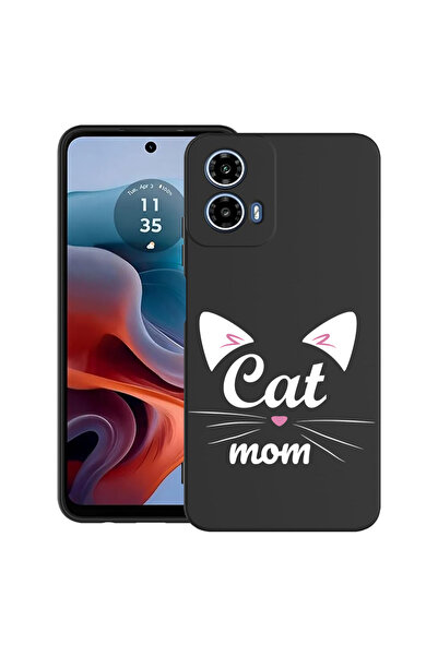 bestcase Carcasă ultra subțire din TPU pentru Motorola Moto G45, Cat Mom, 205...