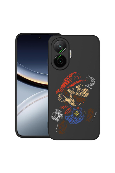 bestcase Carcasă ultra subțire TPU pentru Poco F7, caligrafie Super Mario, 20...