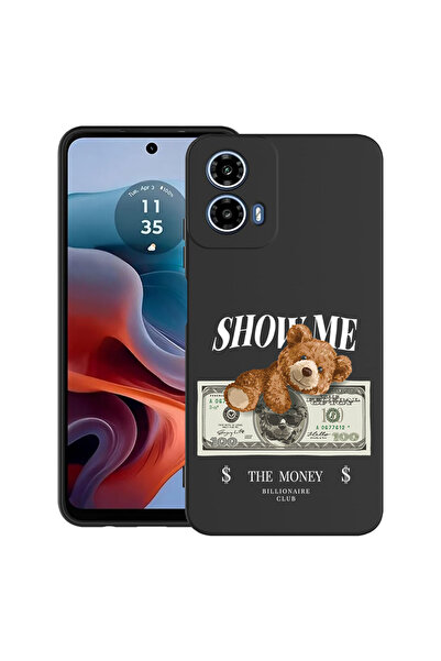 bestcase Carcasă ultra subțire TPU pentru Motorola Moto G45, Ursuleț de pluș ...