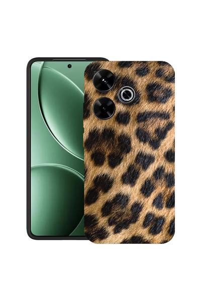 bestcase Carcasă ultra subțire TPU Mat pentru Xiaomi Redmi 13x, model leopard...