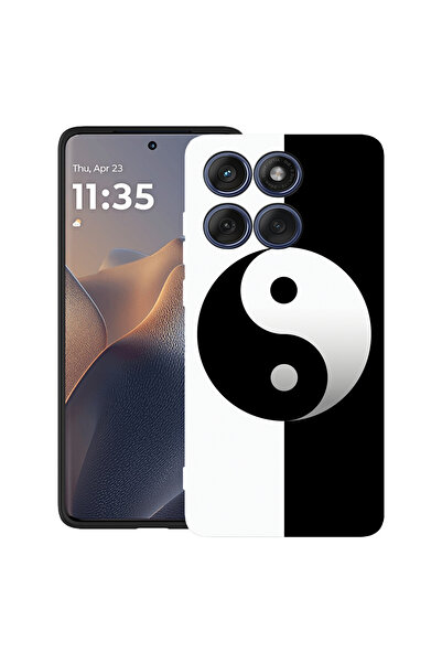 bestcase Husă TPU ultra subțire pentru Motorola Moto G86 Power, cu Design Yin Yang, 3113067 B 1181