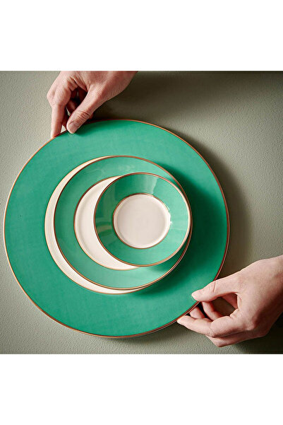 Pip Studio Chique Yeşil Porselen Pasta Tabağı 17 Cm