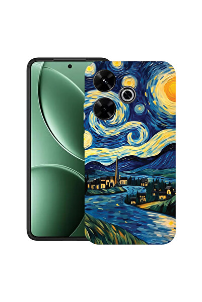 bestcase Carcasă ultra subțire TPU Mat pentru Xiaomi Redmi 13x, Starry Night,...
