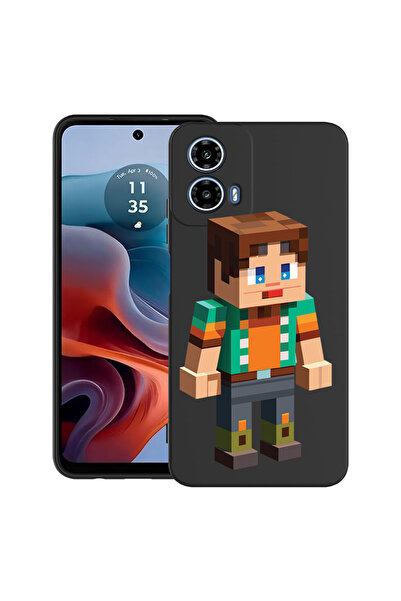 bestcase Carcasă ultra subțire din TPU pentru Motorola Moto G45, personaj Min...