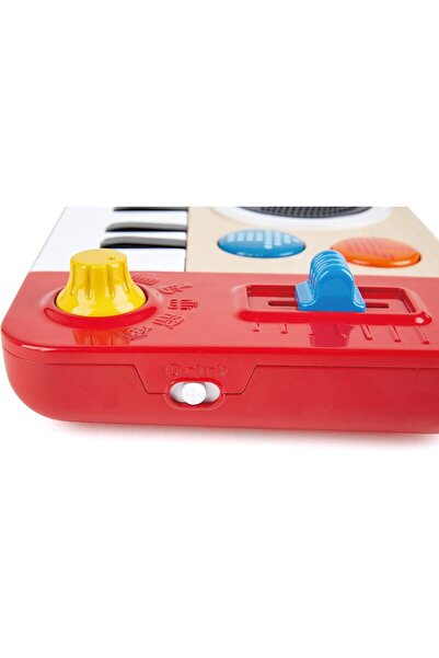 Hape Kids Portable DJ Mix And Spin Studio Music Toy Playset With Lights, Sound, And 18 Key Keyboard