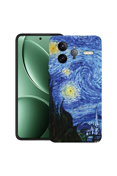 bestcase Θήκη TPU Mat Ultra Slim για Poco F7 Ultra, Van Gogh - Starry Night, ...