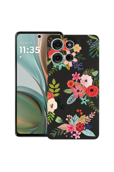 bestcase Carcasă ultra subțire TPU pentru Motorola Moto G Play (2025), flori,...