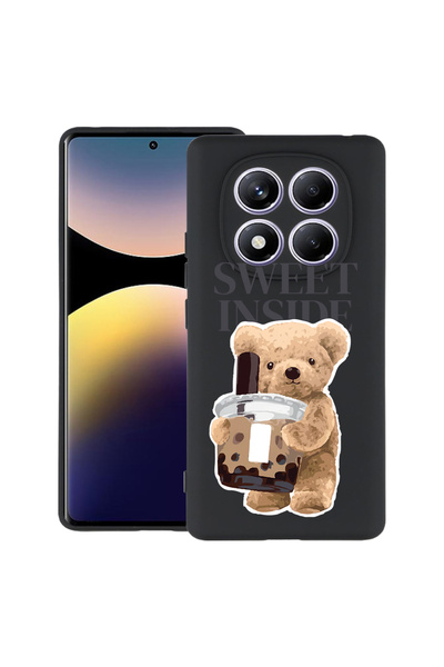 bestcase Carcasă ultra subțire TPU pentru Xiaomi Redmi Note 15 Pro Plus 5G, ursuleț de pluș dulce în interior, 2082905 B 1461