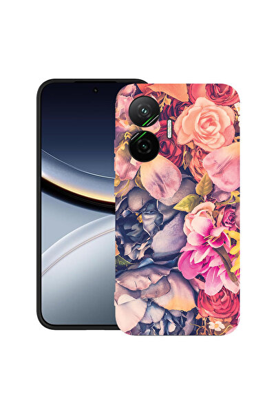 bestcase Carcasă ultra subțire TPU pentru Poco F7, cu imprimeu floral, 205200...